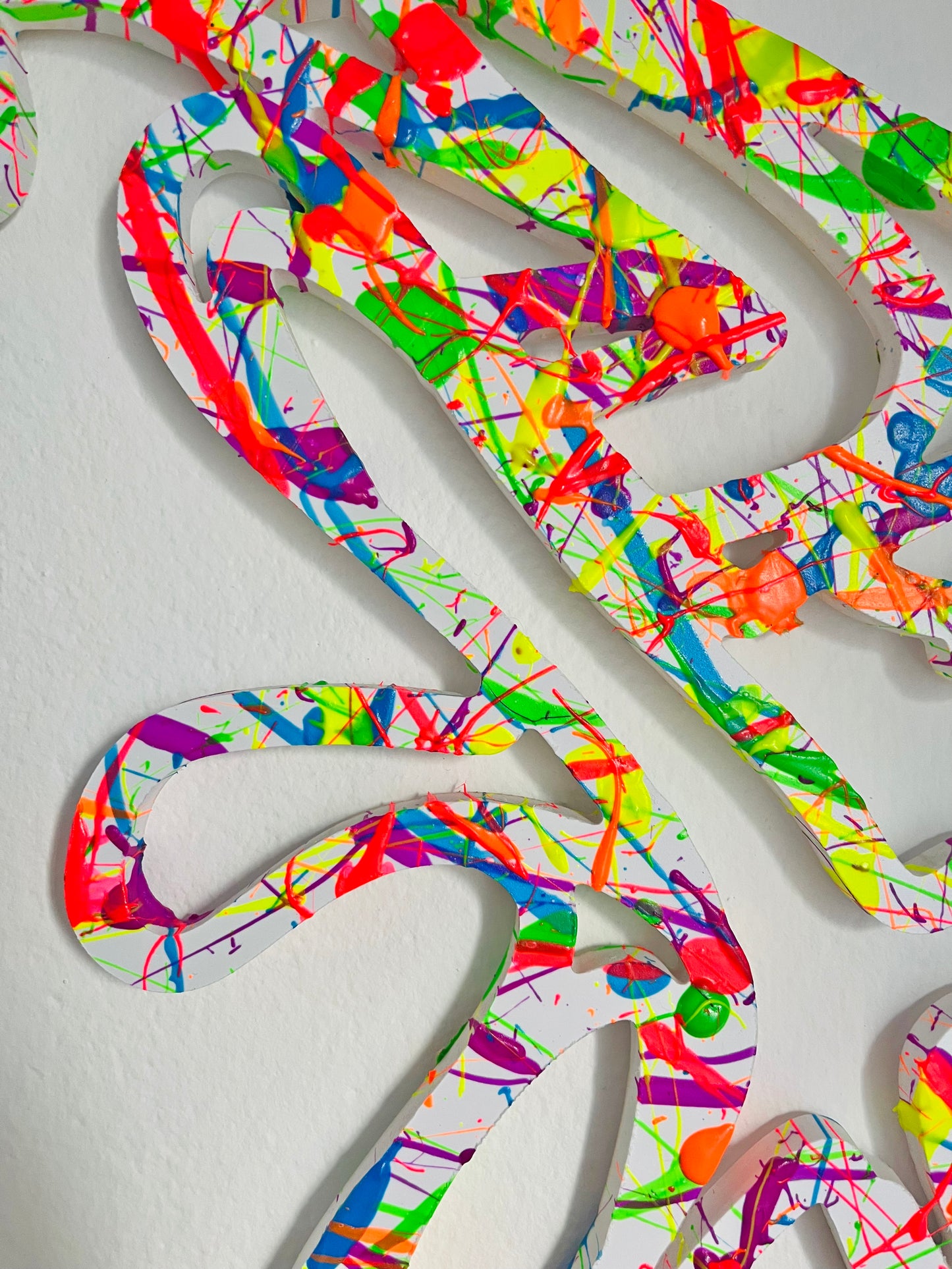 Glowing Frog painted wall sculpture