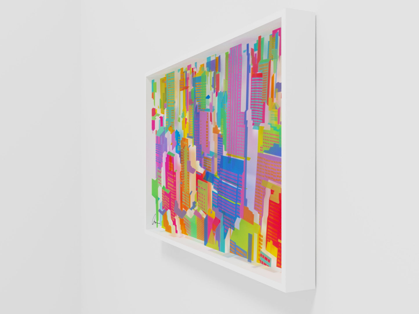 Cityscape layered