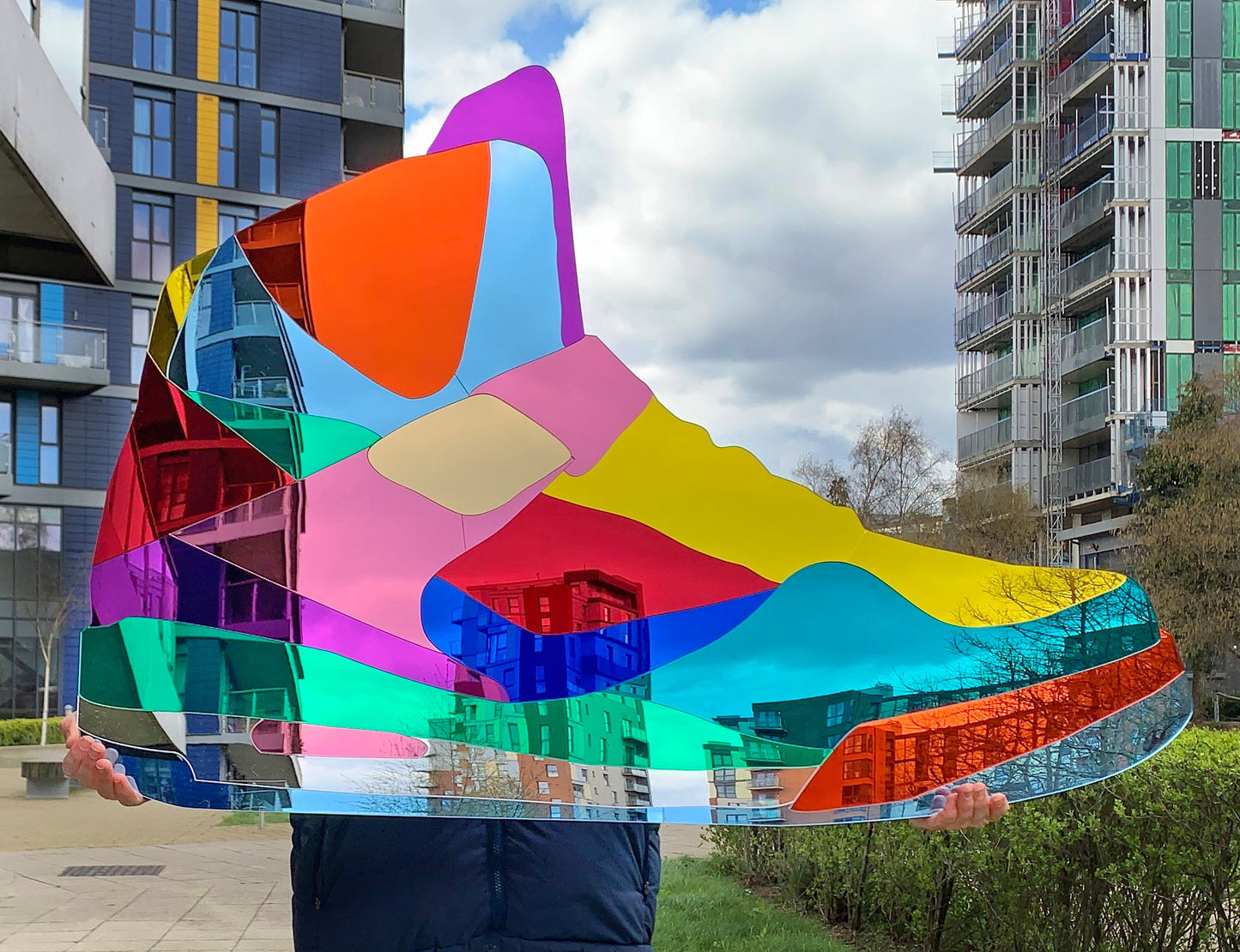 Flight 45 High mirrors sculpture
