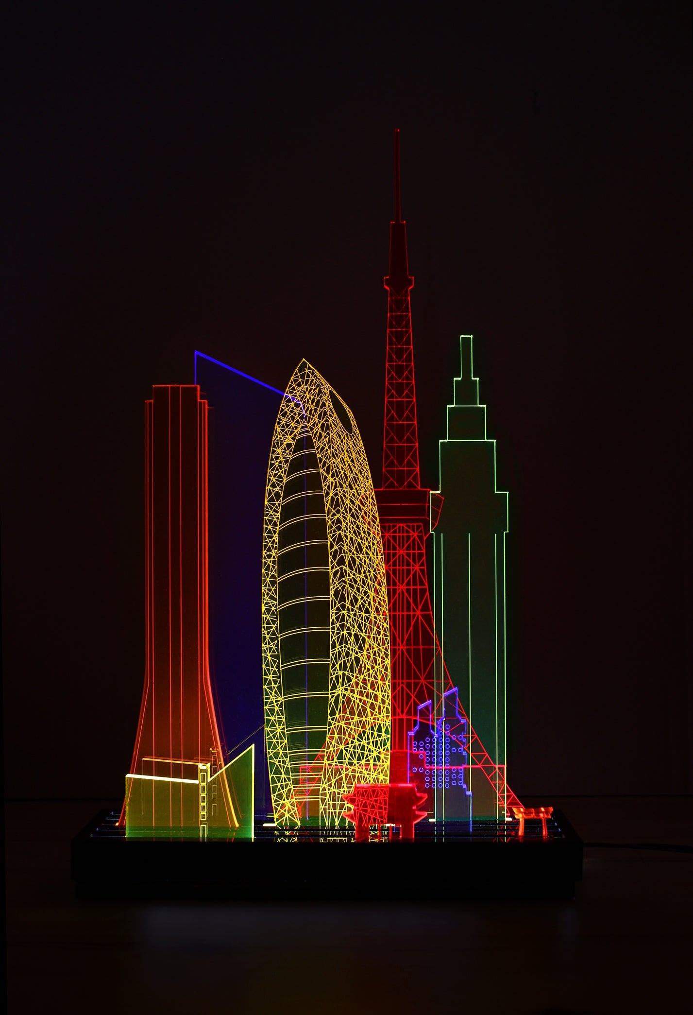 XL Modular London/Paris/NY/Tokyo/SF/Washington D.C./HK light sculpture