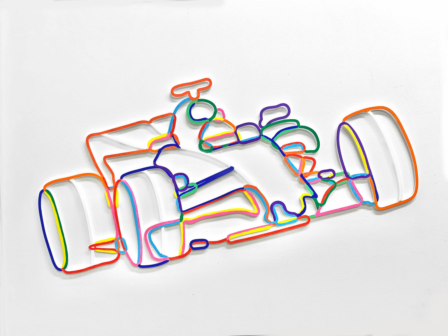 F1 car wall sculpture