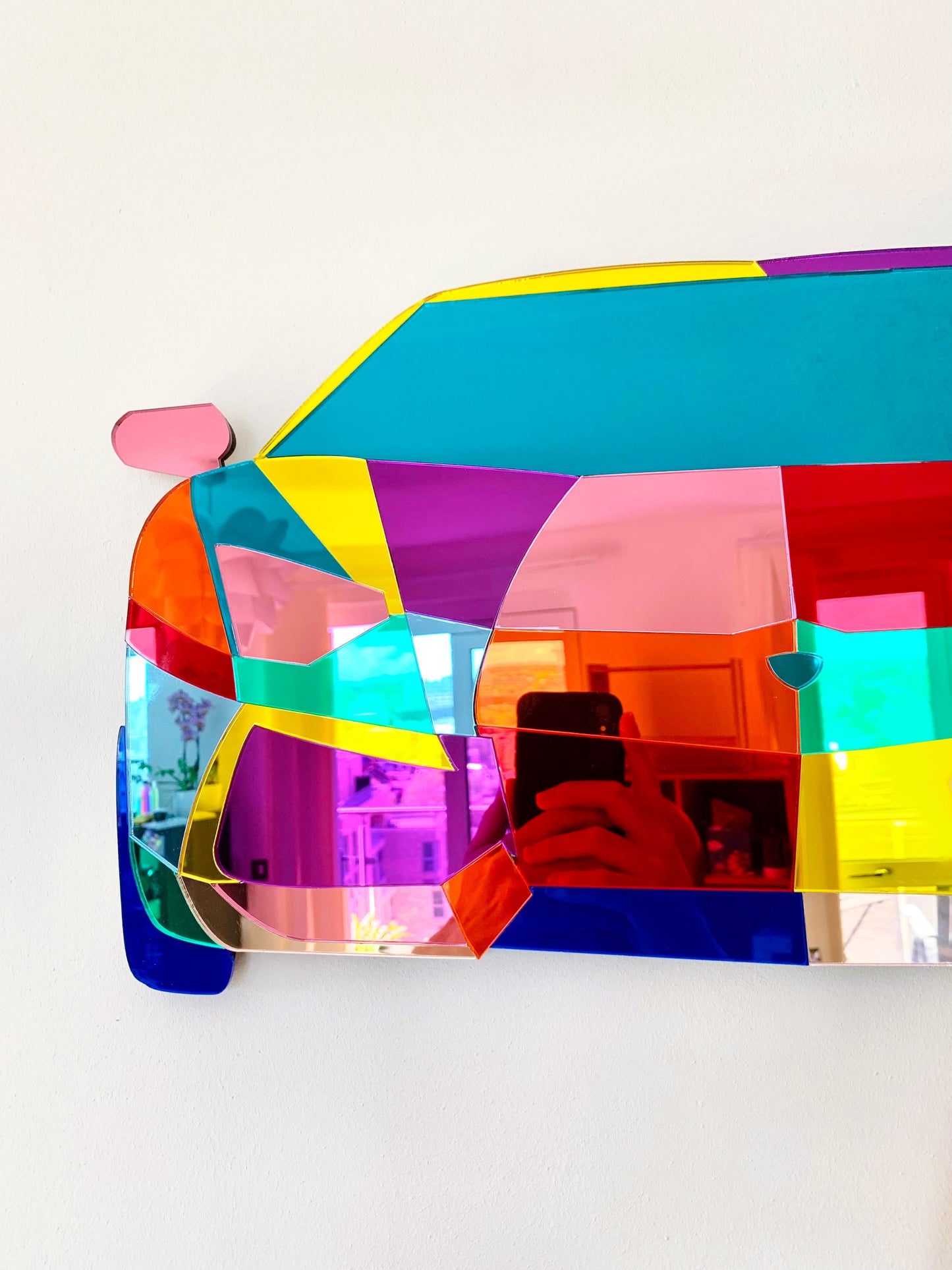 Lambo Mirrors sculpture