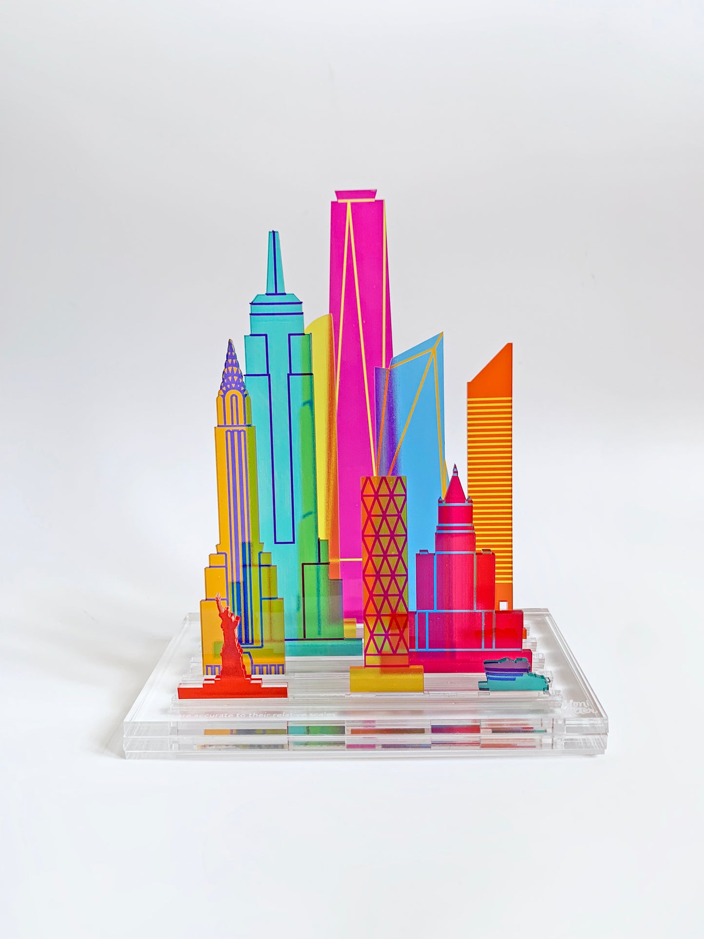 Modular translucent cities NYC/ London/ HK / Tokyo /Paris /Washington D.C./ SF
