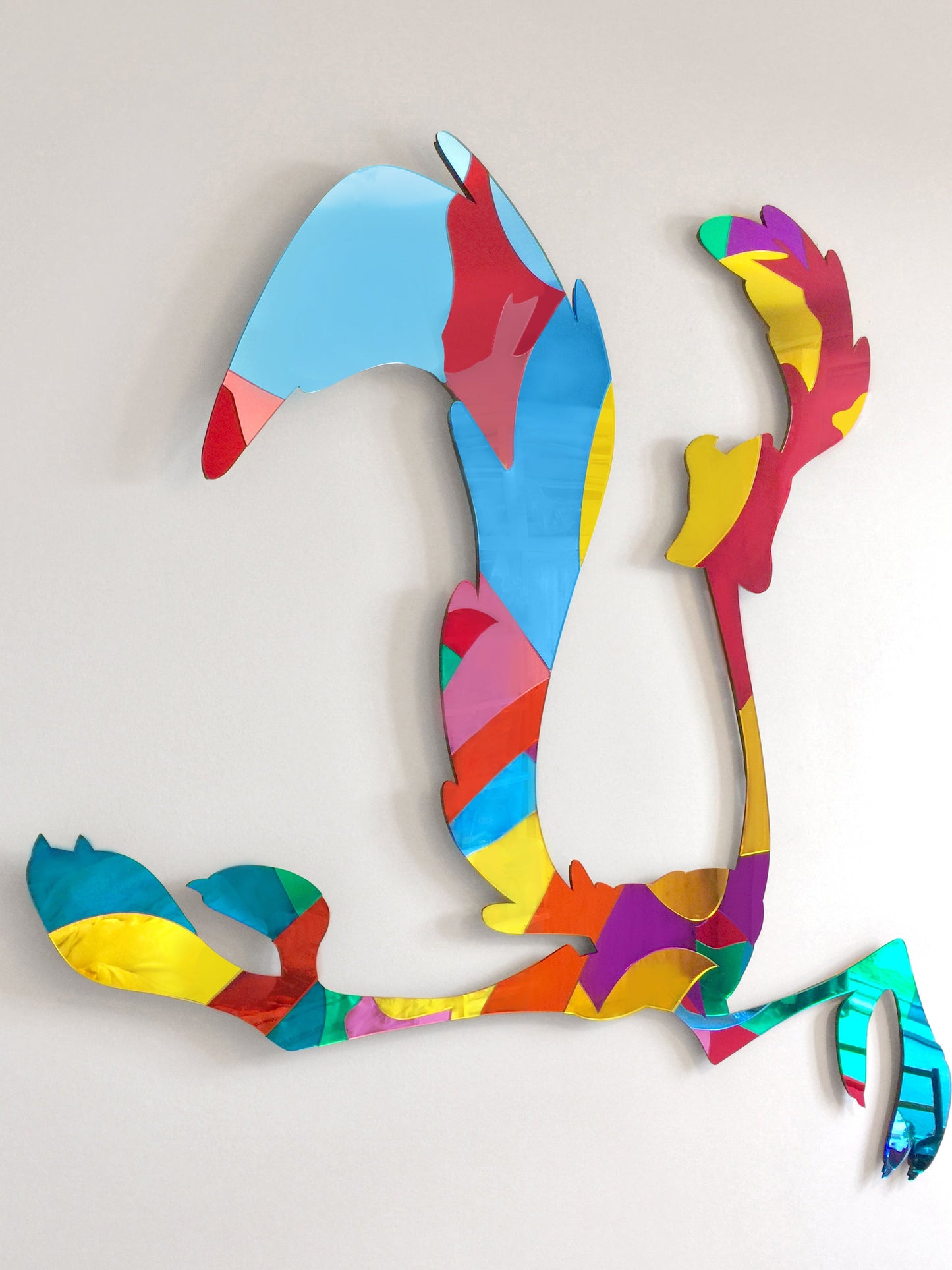 Road Runner mirrors sculpture