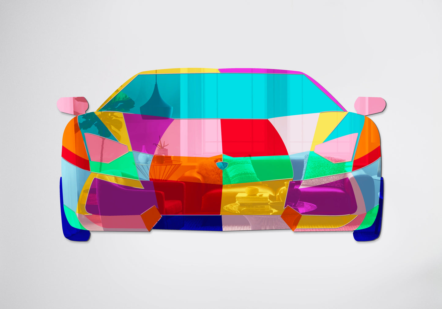 Lambo Mirrors sculpture