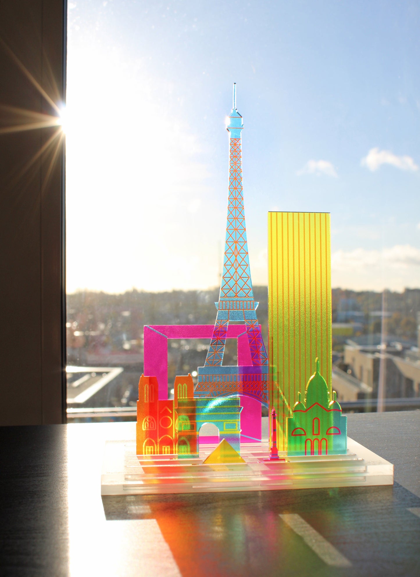 Modular translucent cities NYC/ London/ HK / Tokyo /Paris /Washington D.C./ SF