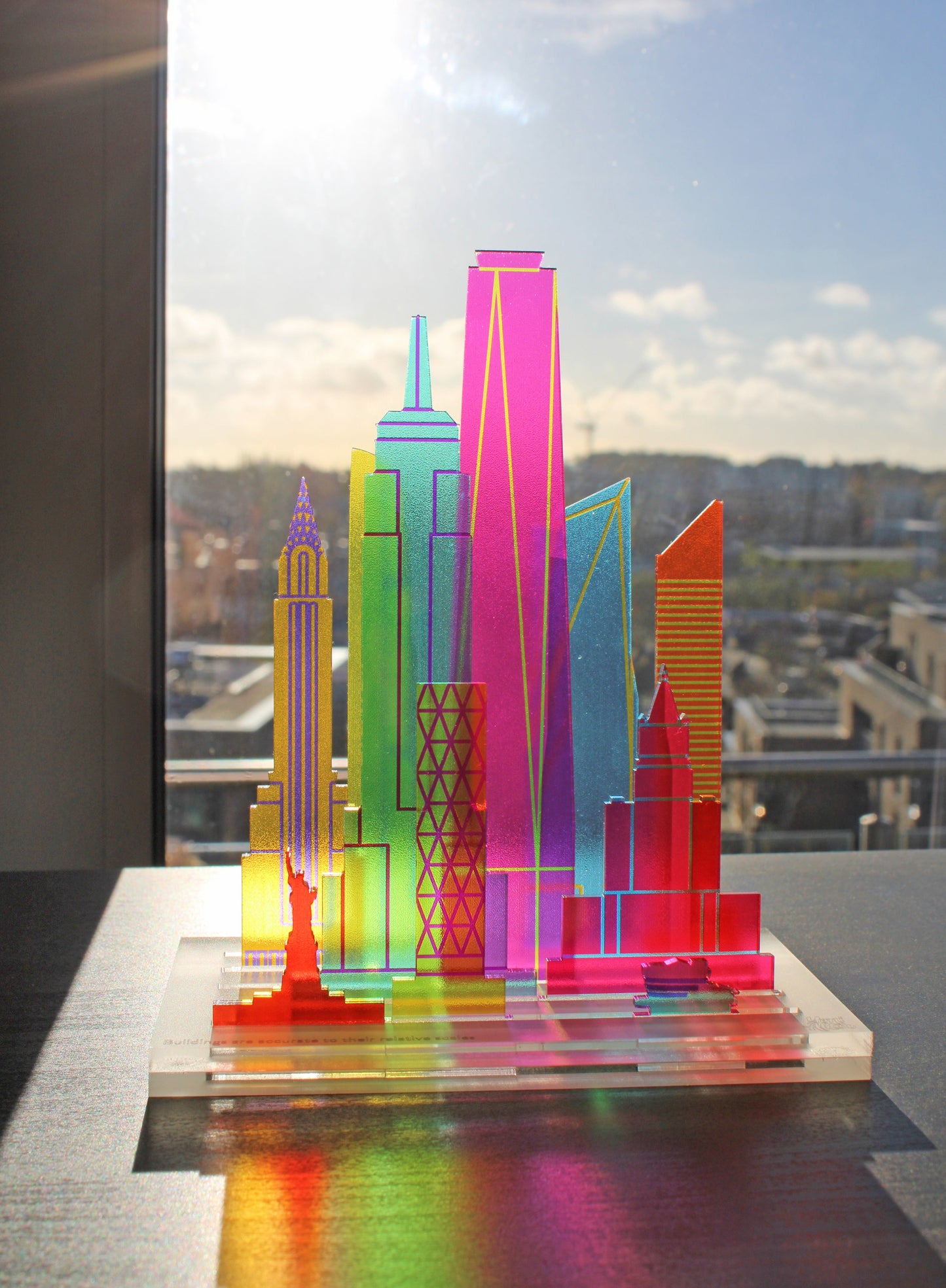 Modular translucent cities NYC/ London/ HK / Tokyo /Paris /Washington D.C./ SF