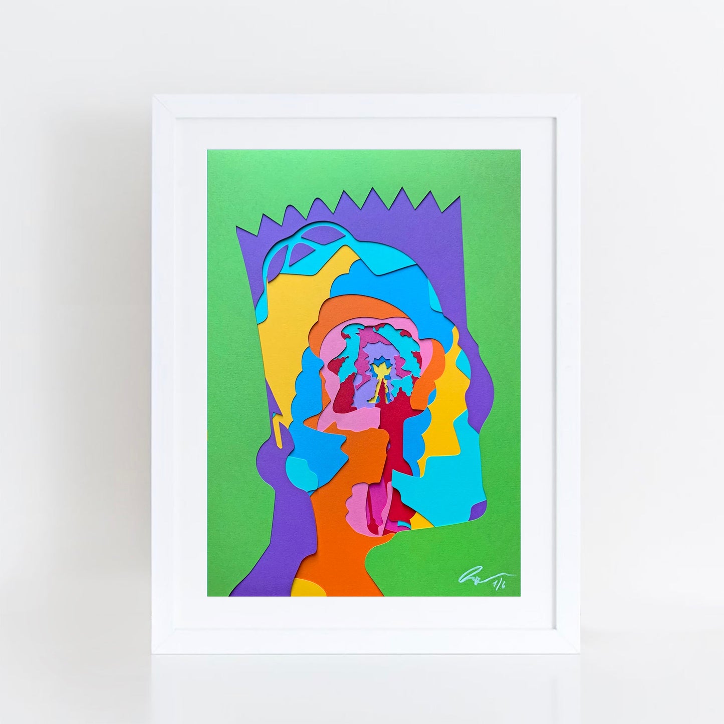 Simpsons paper collages
