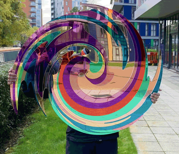 Swirl. Wall sculpture