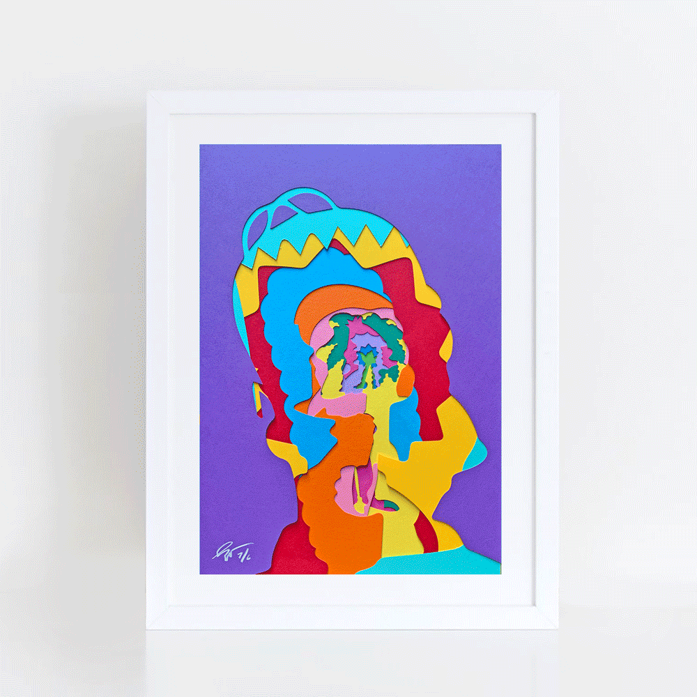 Simpsons paper collages