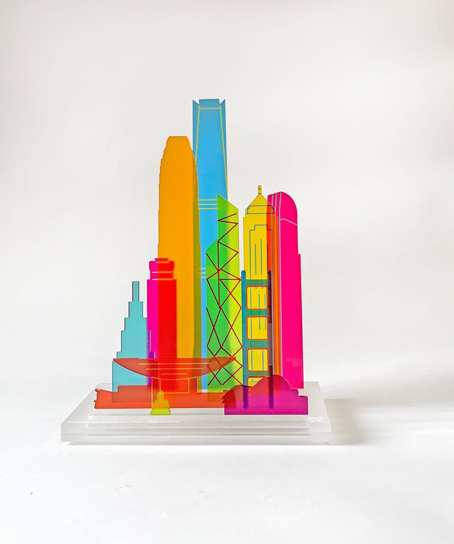 Modular translucent cities NYC/ London/ HK / Tokyo /Paris /Washington D.C./ SF