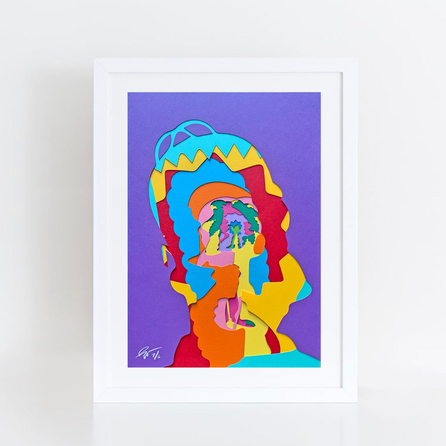 Simpsons paper collages