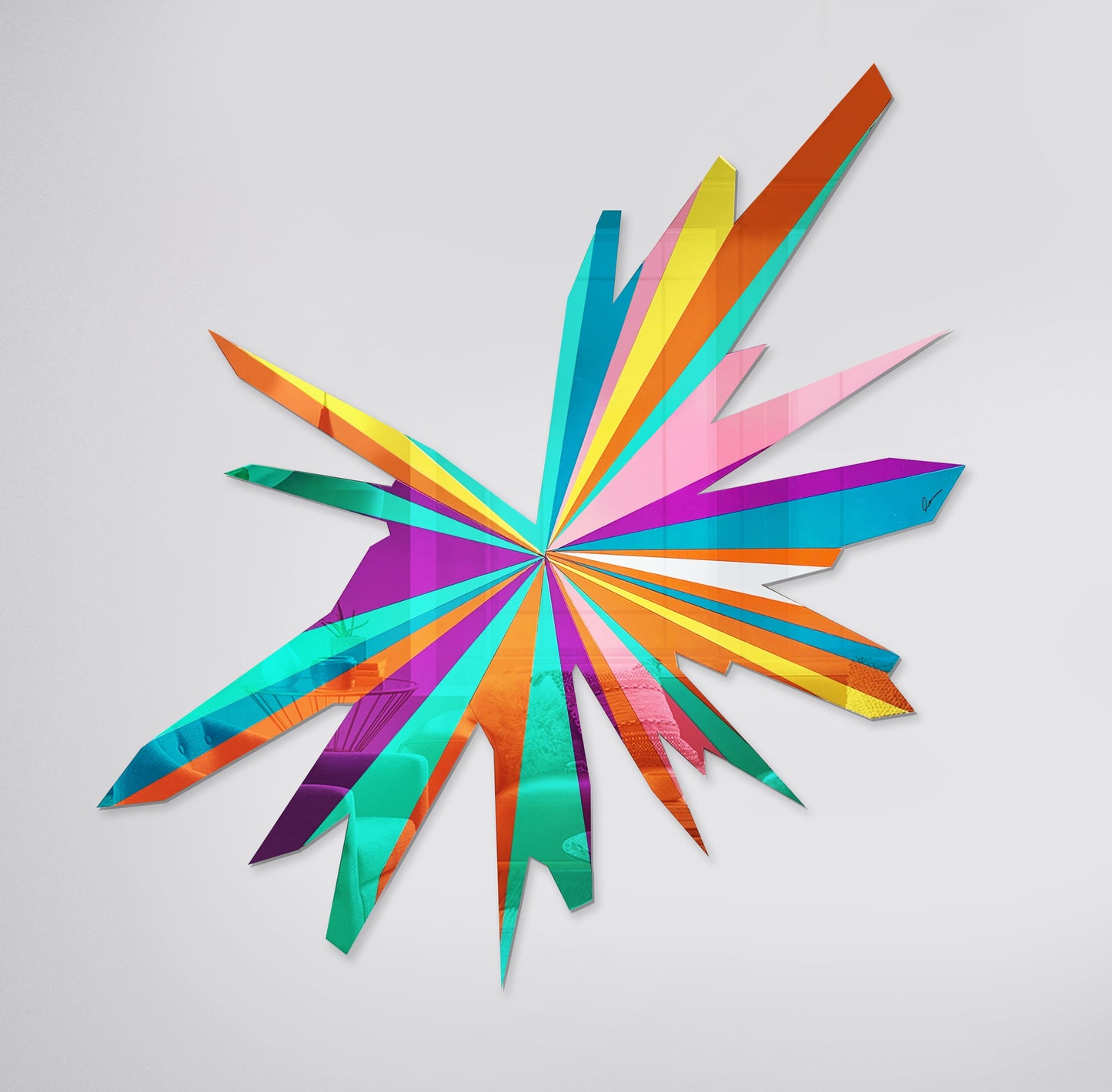 Spikes Mirrors Sculpture