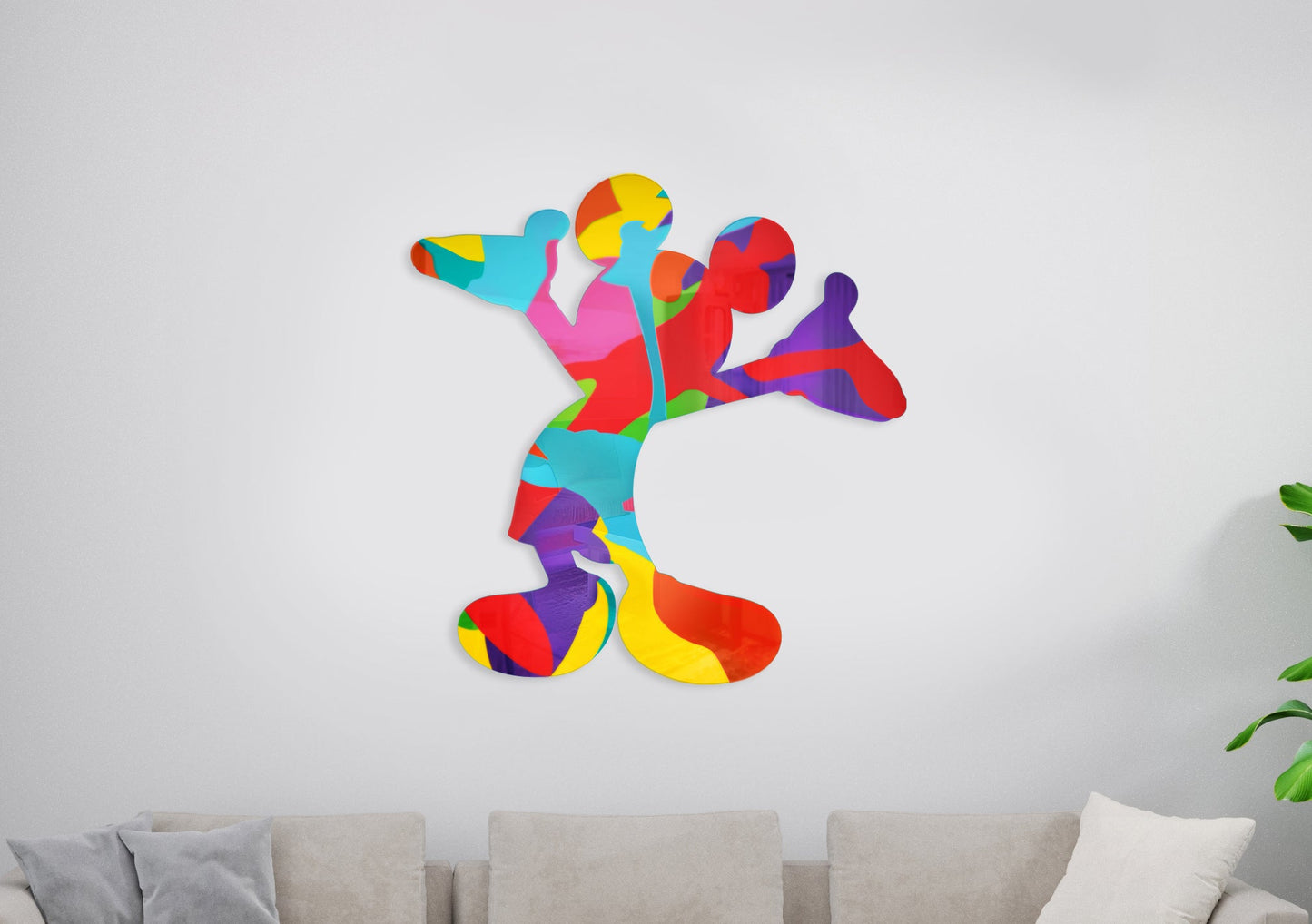 Mickey mirrors sculpture