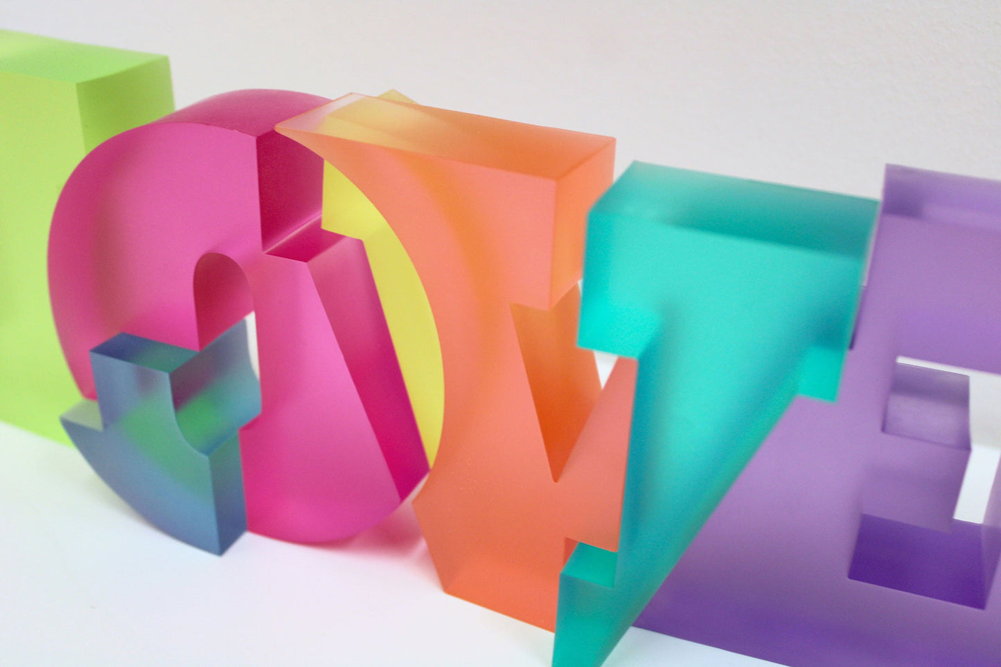 LOVE Translucent sculpture. Last few