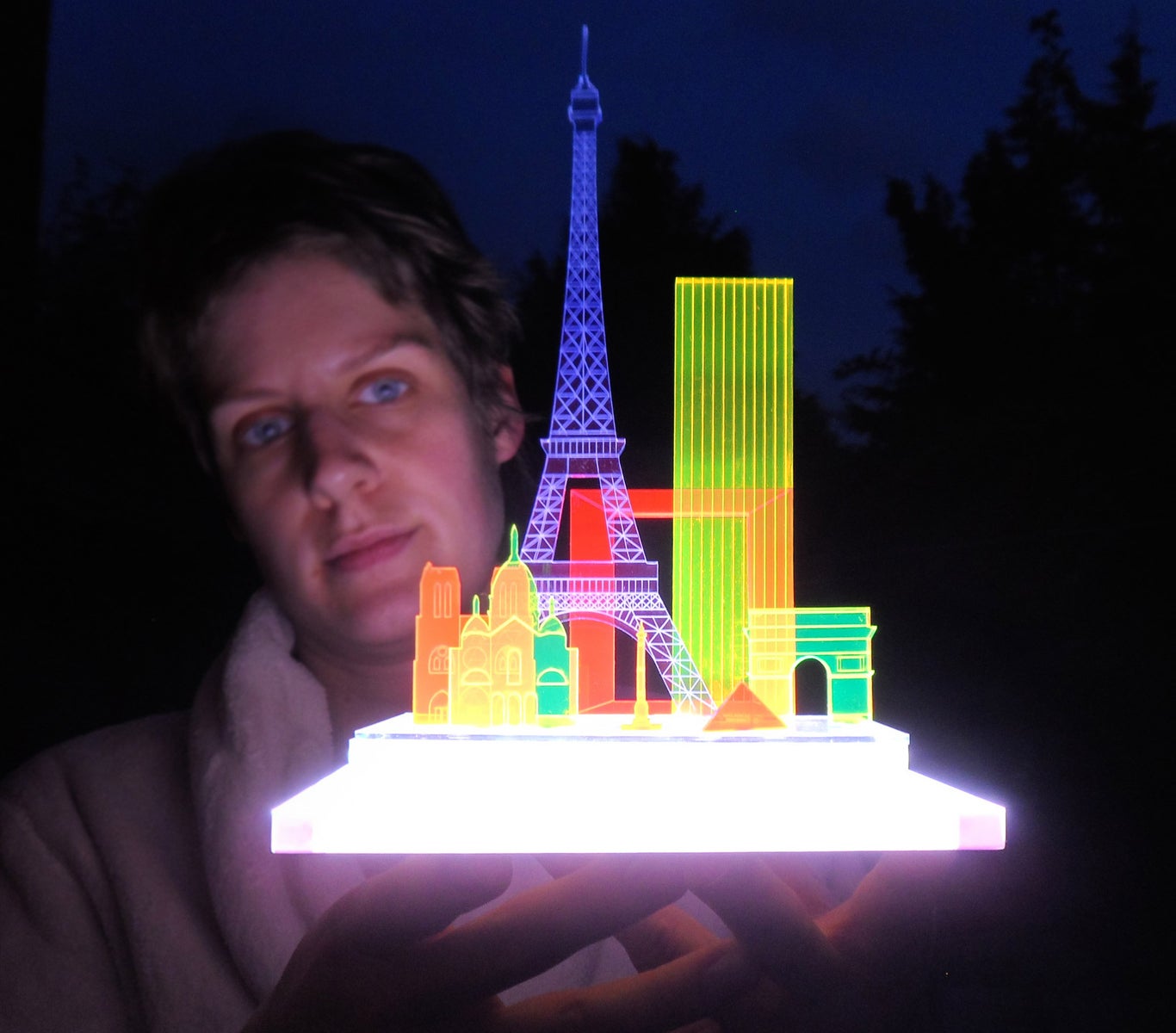 Modular neon sculpture HK/London/NYC/Paris/Tokyo/SF/Washington D.C.