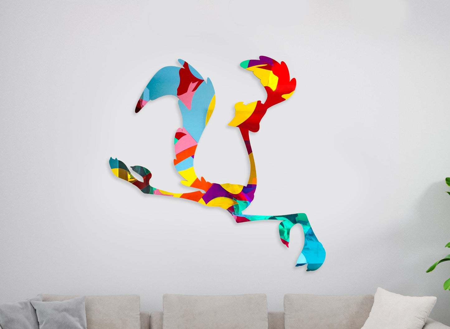Road Runner mirrors sculpture