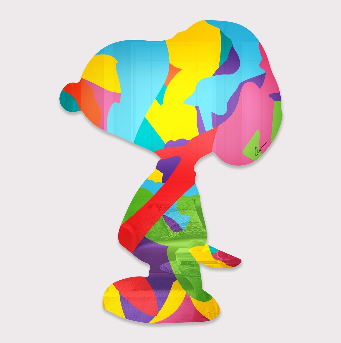 Snoopy Mirrors Sculpture