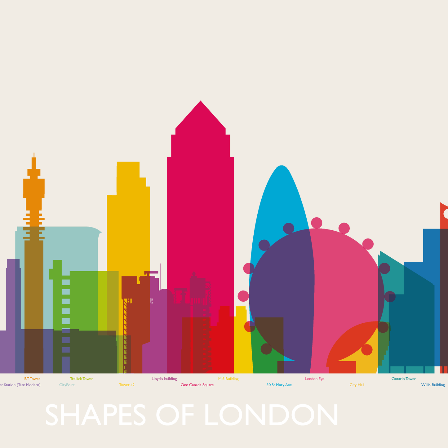 Shapes of London chronological