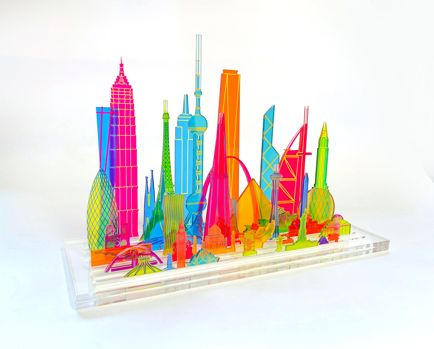 ICONIC STRUCTURES, Translucent MODULAR SCULPTURE.