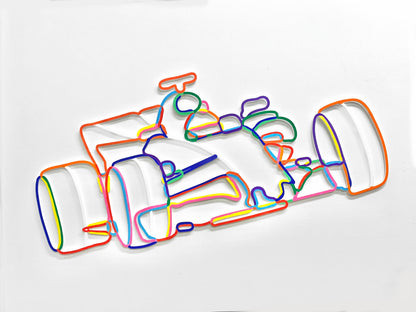 F1 car wall sculpture