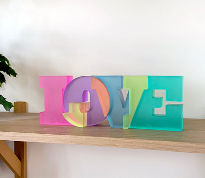 LOVE Translucent sculpture. Last few