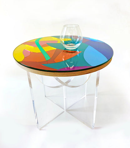 Snazzy Mirrors side table
