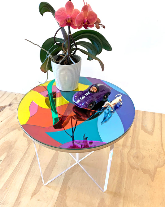 Snazzy Mirrors side table