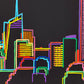 Manhattan skyline painting
