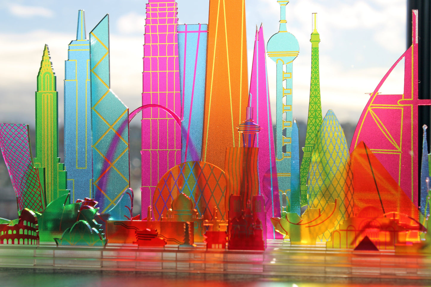 ICONIC STRUCTURES, Translucent MODULAR SCULPTURE.