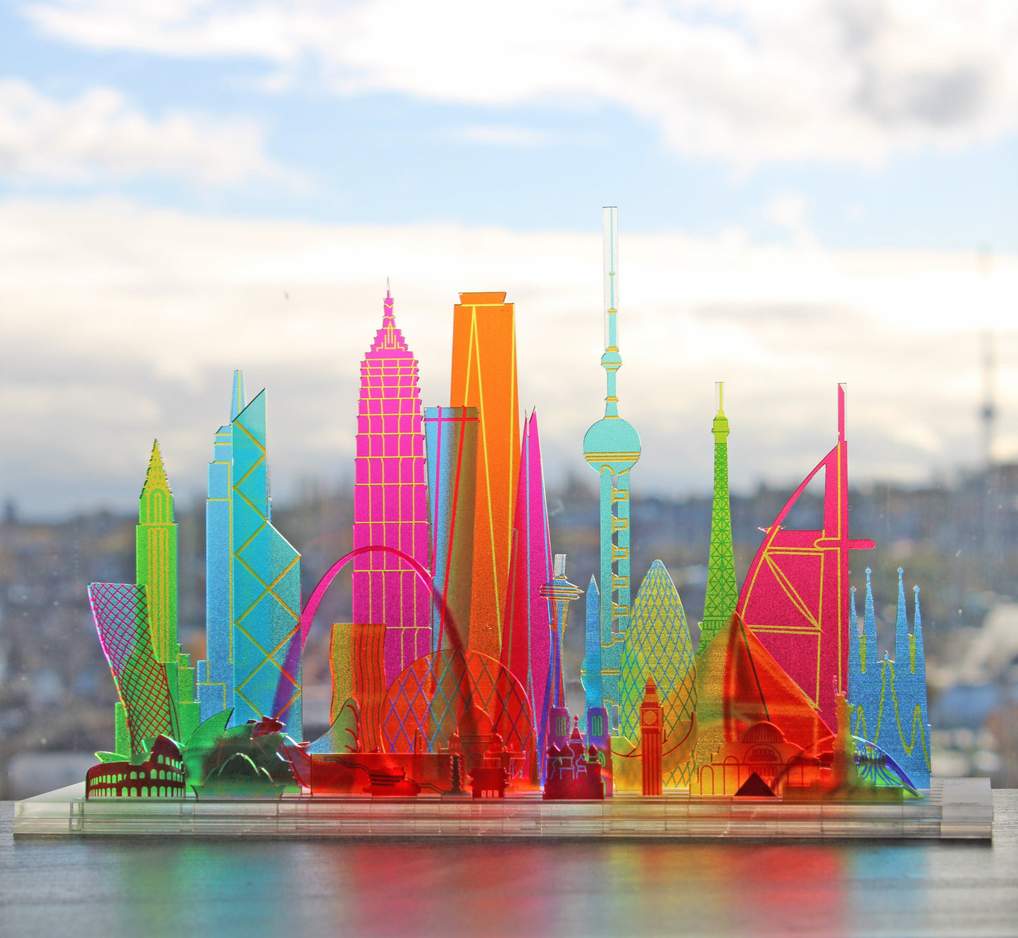 ICONIC STRUCTURES, Translucent MODULAR SCULPTURE.