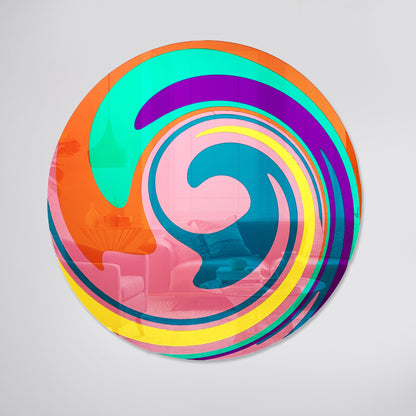 Round Swirl. Wall sculpture