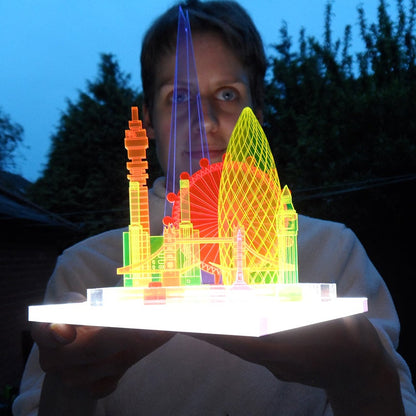 Modular neon sculpture HK/London/NYC/Paris/Tokyo/SF/Washington D.C.